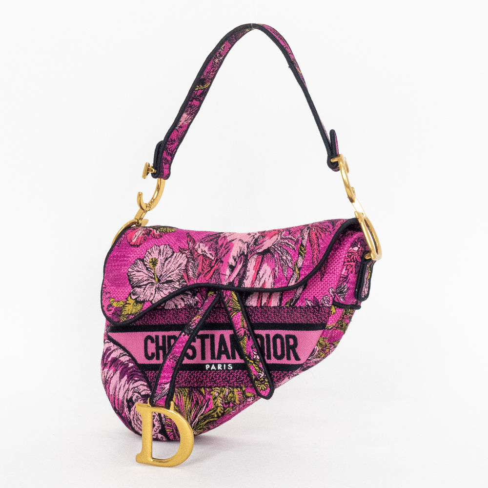 Christian Dior Embroidered Saddle Bag - Picture 2 of 10